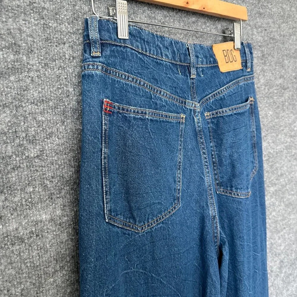 BDG Jeans Womens 28 Crinkle Blue Wash High Rise Loose Straight Leg Casual Denim - Picture 6 of 16